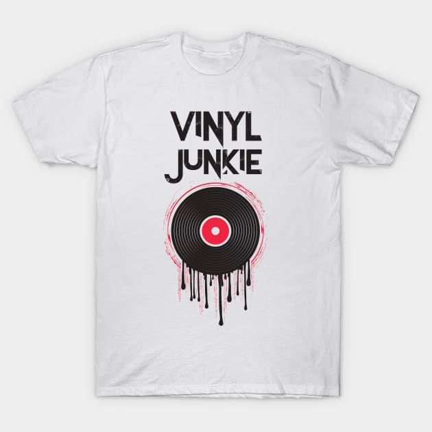 Vinyl Junkie Love The Vinyl T-Shirt by melostore